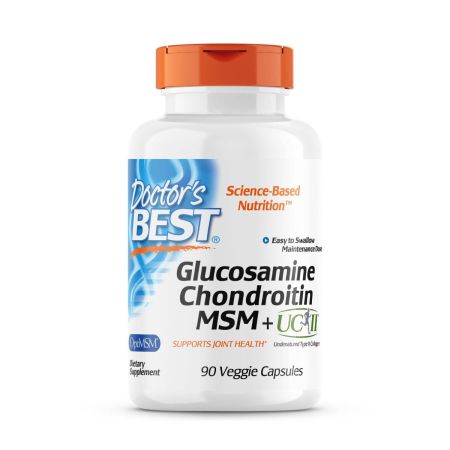 Melhor glucosamina do médico, condroitina, MSM + UCII, 90 cápsulas vegetarianas