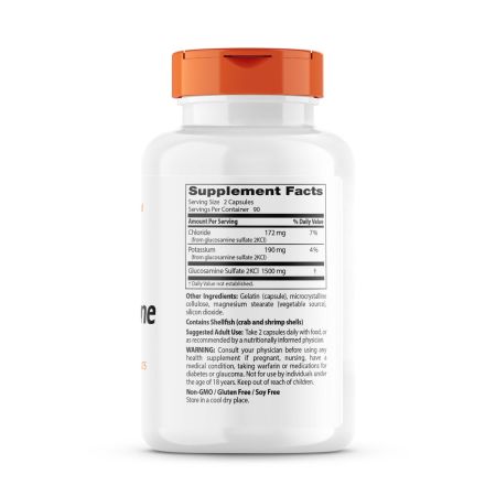 Le meilleur sulfate de glucosamine du médecin 750 mg 180 capsules