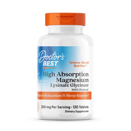 Doctor's Best High Absorption Magnesium 100 mg 120 Tablets