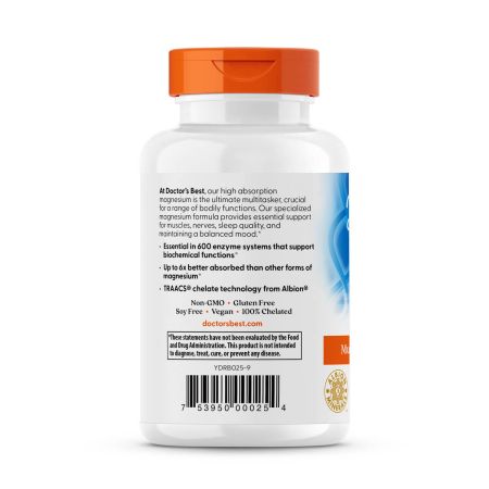 Das beste Absorption -Magnesium des Arztes 100 mg 120 Tabletten