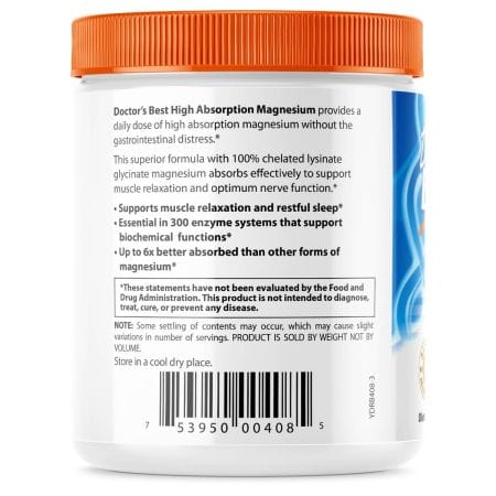 Doctor's Best High Absorption Magnesium Powder 200g