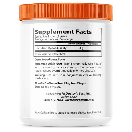 Doctor's Best Lcitrullline Powder 7 oz (200 g)