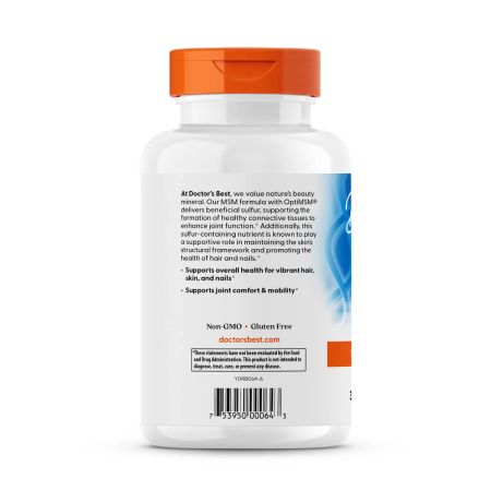 Läkarens bästa MSM med Optimsm 1 000 mg 180 kapslar