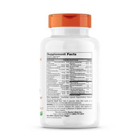 Liječnik najbolji multivitamin s Vitashine D3 i Quatrefolic 90 Veggie kapsule