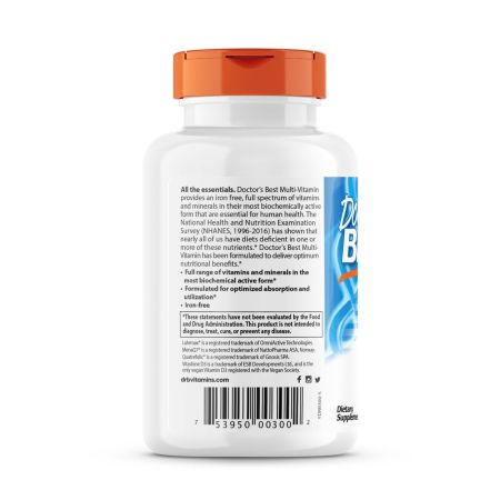 El mejor multivitamínico del médico con vitashine D3 y quatrefolic 90 cápsulas vegetarianas