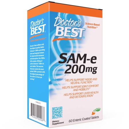 Doctor's Best SAMe 200 mg 60 Enteric Coated Tablets