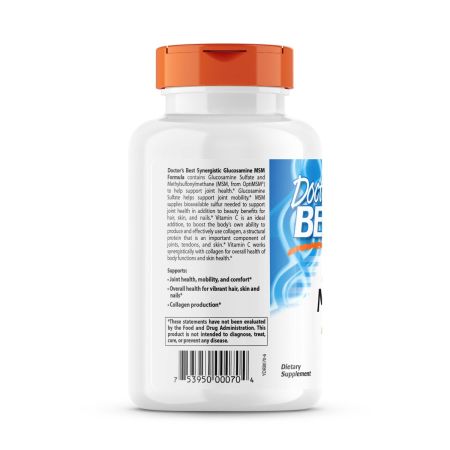 Cea mai bună formulă Synergică Glucosamine MSM a medicului cu optimsm 180 capsule