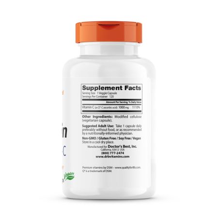 La mejor vitamina C del médico con CC 1,000 mg 120 cápsulas vegetarianas