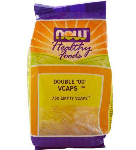 Double 00 Vcaps - 750 Empty Vcaps - Now Foods - welzo