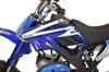 Petrol Mini Dirt Bike for Kids 50cc – Pull Start, 2-Stroke Engine, Vented Disc Brakes, Ages 6–12 – Blue