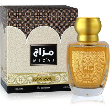 MIZAJ by Maryaj Unisex Eau De Parfum 100ml - Sophisticated Fragrance Floral Fruity Blend with Rose Jasmine Sandalwood Musk Notes