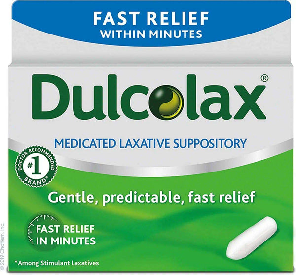 Dulcolax Laxative Suppositories 10mg Pack of 12 - welzo