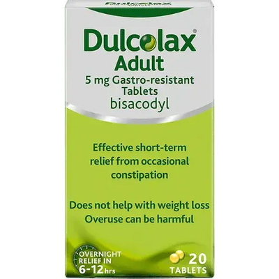 Dulcolax Twelve Plus Laxative Tablets Pack of 100 - welzo