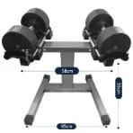 LifeFit βαρέως καθήκοντα Ολυμπιακά ρυθμιζόμενα dumbells