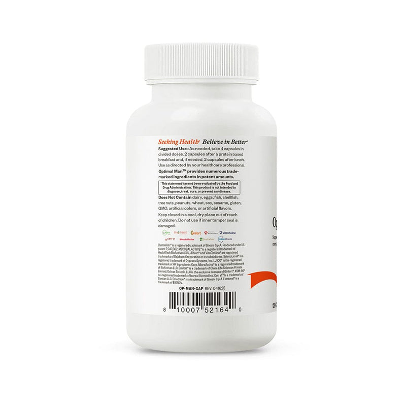 Optimal Man, 120 Capsules - Seeking Health
