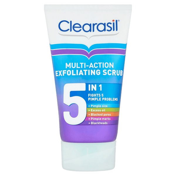 Clearasil 5-in-1 Multi-Action Exfoliating Face Scrub 150ml - welzo