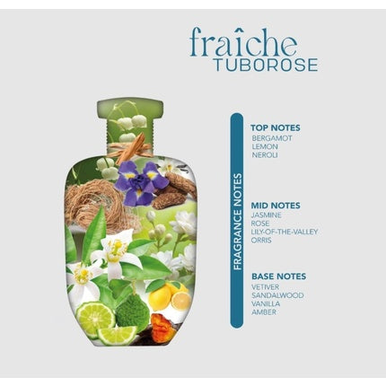 Fraiche Tuborose 100ml Women Perfume Eau De Parfum Floral Aroma of Jasmine Rose Vanilla Spray