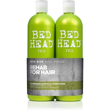 Bed Head by TIGI Re-Energize Shampoo and Conditioner Set 2x750ml