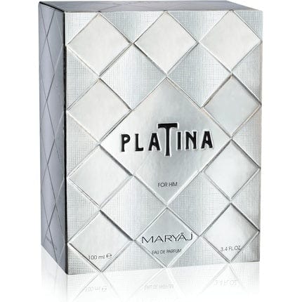 MARYAJ PLATINA Perfume for Men Eau De Parfum 100ml Citrus Fruity Aromatic Floral Amber Patchouli Oakmoss