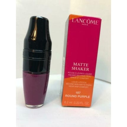 Lancome Matte Shaker 187 Round Purple 0.20oz Liquid Lipstick Second Matte New