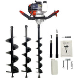 52cc benzine Earth Auger hek na gat borer grondboor en 2 extns