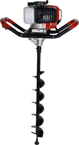 52cc Petrol Earth Auger – Fence Post Hole Borer, Ground Drill & 2 Extensions