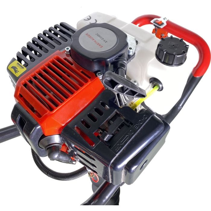 52cc benzine Earth Auger hek na gat borer grondboor en 2 extns