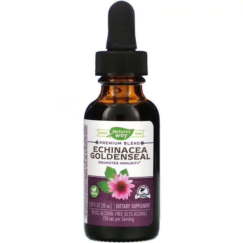 Echinacea Goldenseal, 99.9% Alcohol Free, 30 ml - Nature's Way - welzo