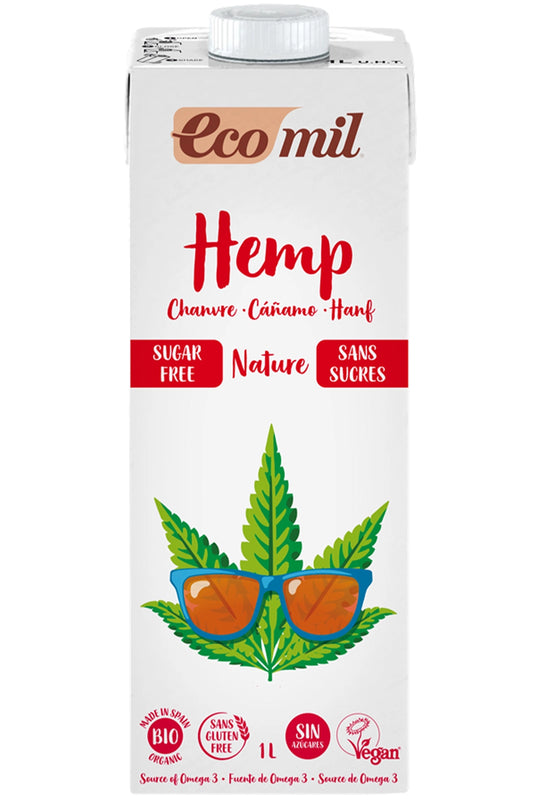 Ecomil Organic Hemp Drink Sugar Free 1L