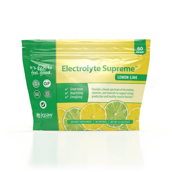 Electrolyte Supreme - 60 Packets - Lemon Lime - Jigsaw Health - welzo