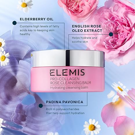 ELEMIS Pro-Collagen Cleansing Balm 3in1 Melting Facial Cleanser with 9 Nourishing Essential Oils