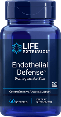 Endothelial Defense™ Pomegranate Plus, 60 softgels - Life Extension (formerly Endothelial Defense with GliSODin) - welzo