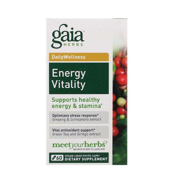 Energy Vitality, 60 Vegetarian Liquid Phyto-Caps - Gaia Herbs - welzo