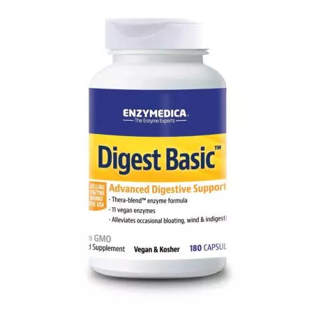 ENZYMEDICA Digest Basic 180 Capsule (Etichetta del Regno Unito)