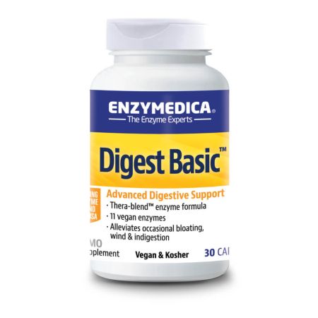 Enzymedica Digest Basic 30 Capsules (Etichetta UK)