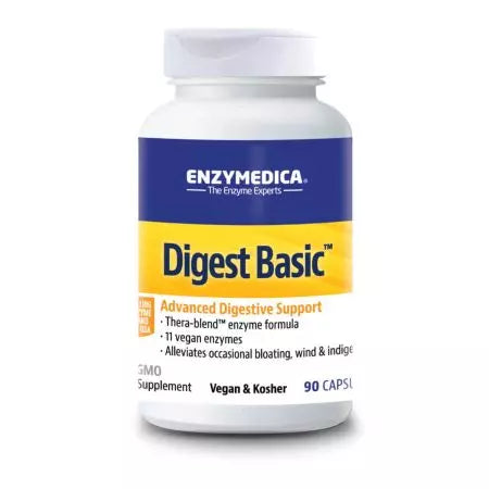 Enzymedica Digest Basic 90 κάψουλες (ετικέτα του Ηνωμένου Βασιλείου)