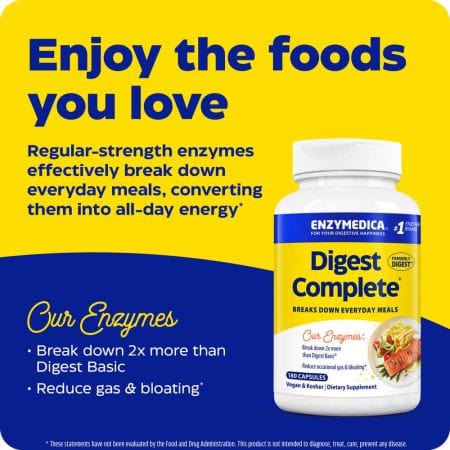 Enzymedica Digest Complete 180 Capsules