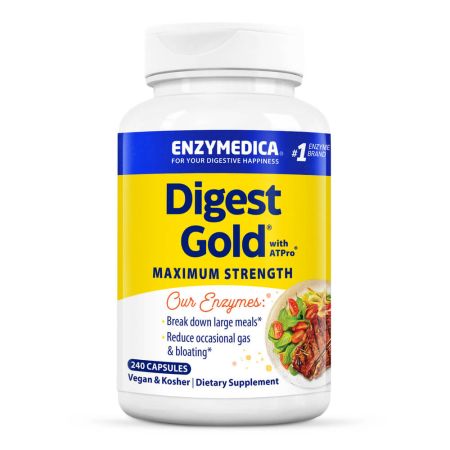 Enzymedica Digest Gold 240 κάψουλες (ετικέτα του Ηνωμένου Βασιλείου)