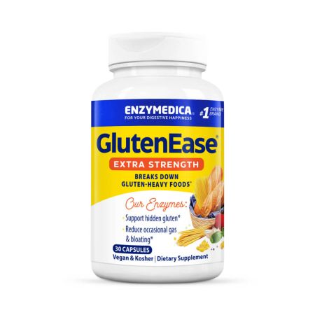 Enzymedica glutenease допълнителна якост 30 капсули