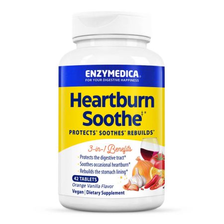 Enzymedica Heartburn Soothe Vanillaorange 42 Cheables