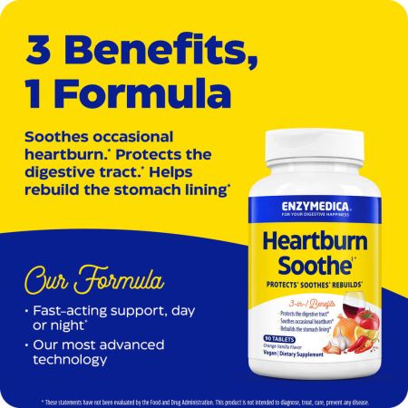 Enzymedica Hermburn Soothe Vanillaorange 90 Chewables