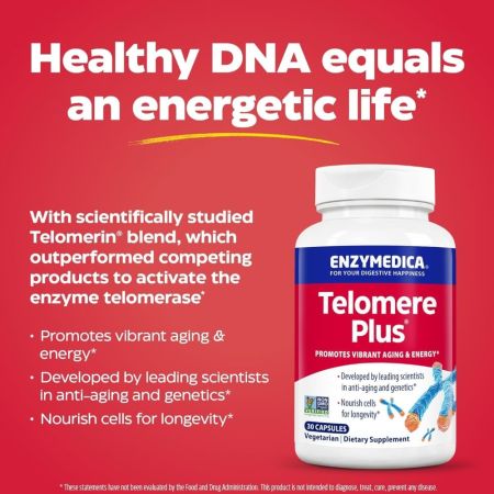 Enzymedica telomere plus 30 capsules