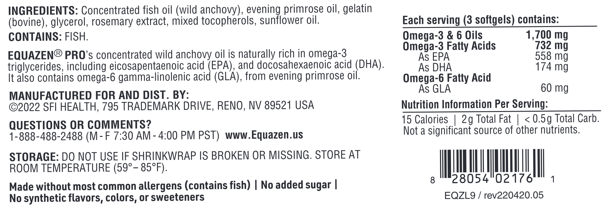 ADHD podrška, 90 Softgels - Equazen® Pro