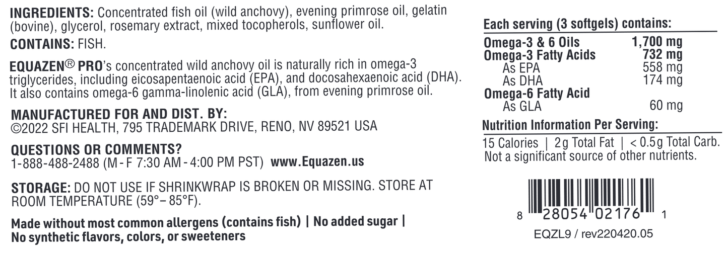 ADHD támogatás, 90 SoftGels - Equazen® Pro