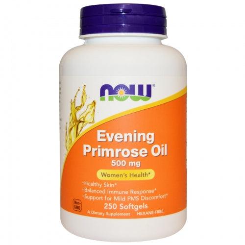Evening Primrose Oil 500 mg 250 soft gels - Now Foods - welzo