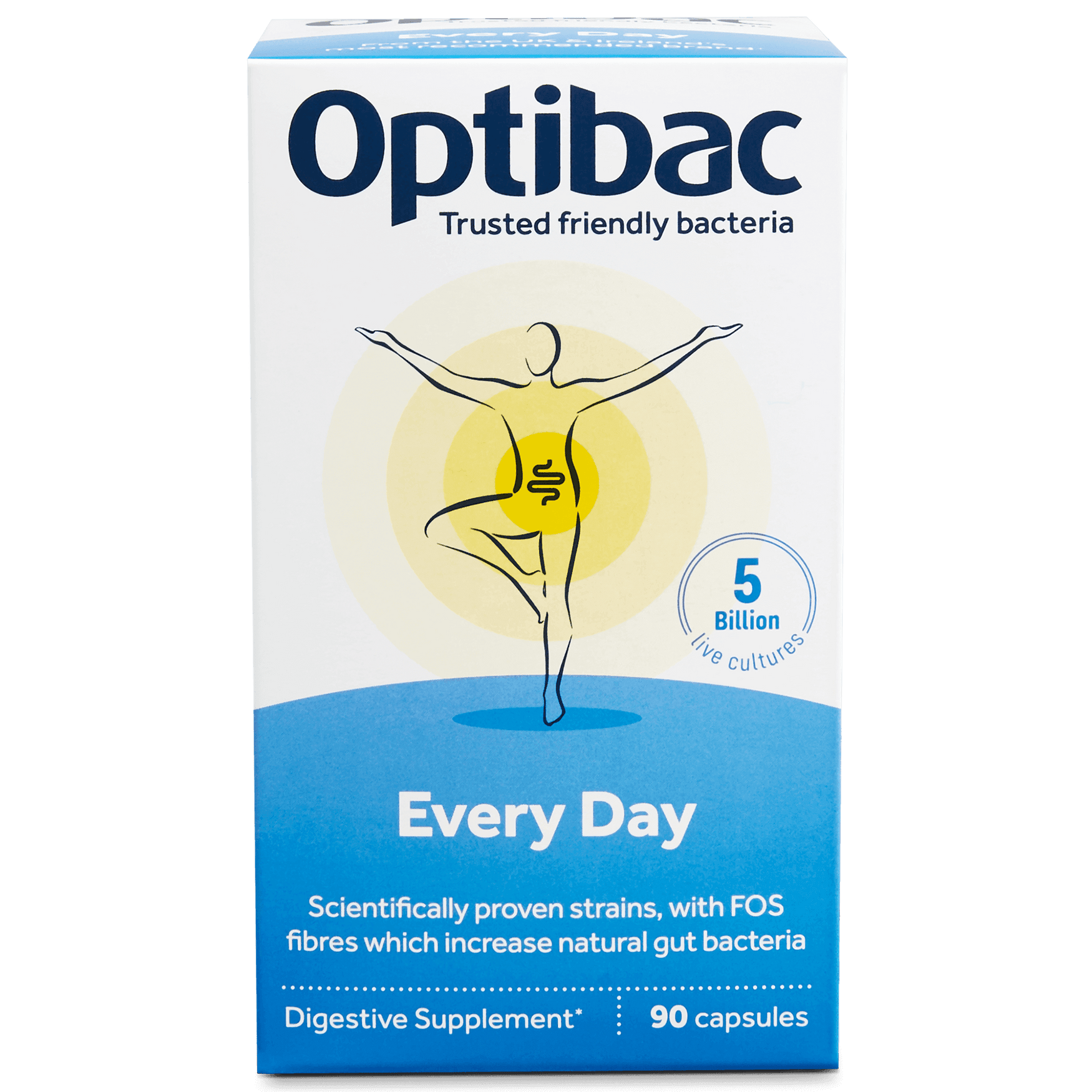 Every Day Probiotic + FOS, 90 capsules - OptiBac - welzo