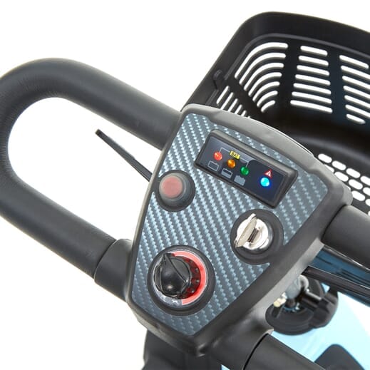 Lagana sklopiva skuter pokretljivosti za pokretanje - 4mph Lithium Travel skuter u svijetloplavoj boji (evolite model)