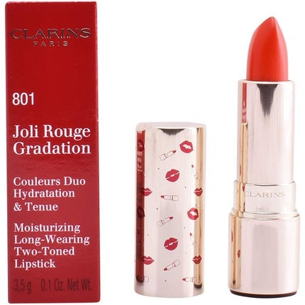 Clarins Joli Rouge Gradation Lipstick 801 Coral Gradation Coral 1 Count