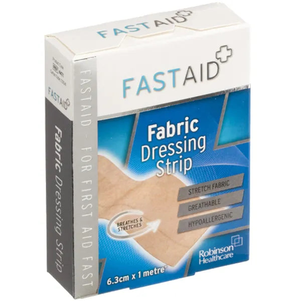 Fastaid -pleisters stoffen dressing strip 6,3 cm x 1 m