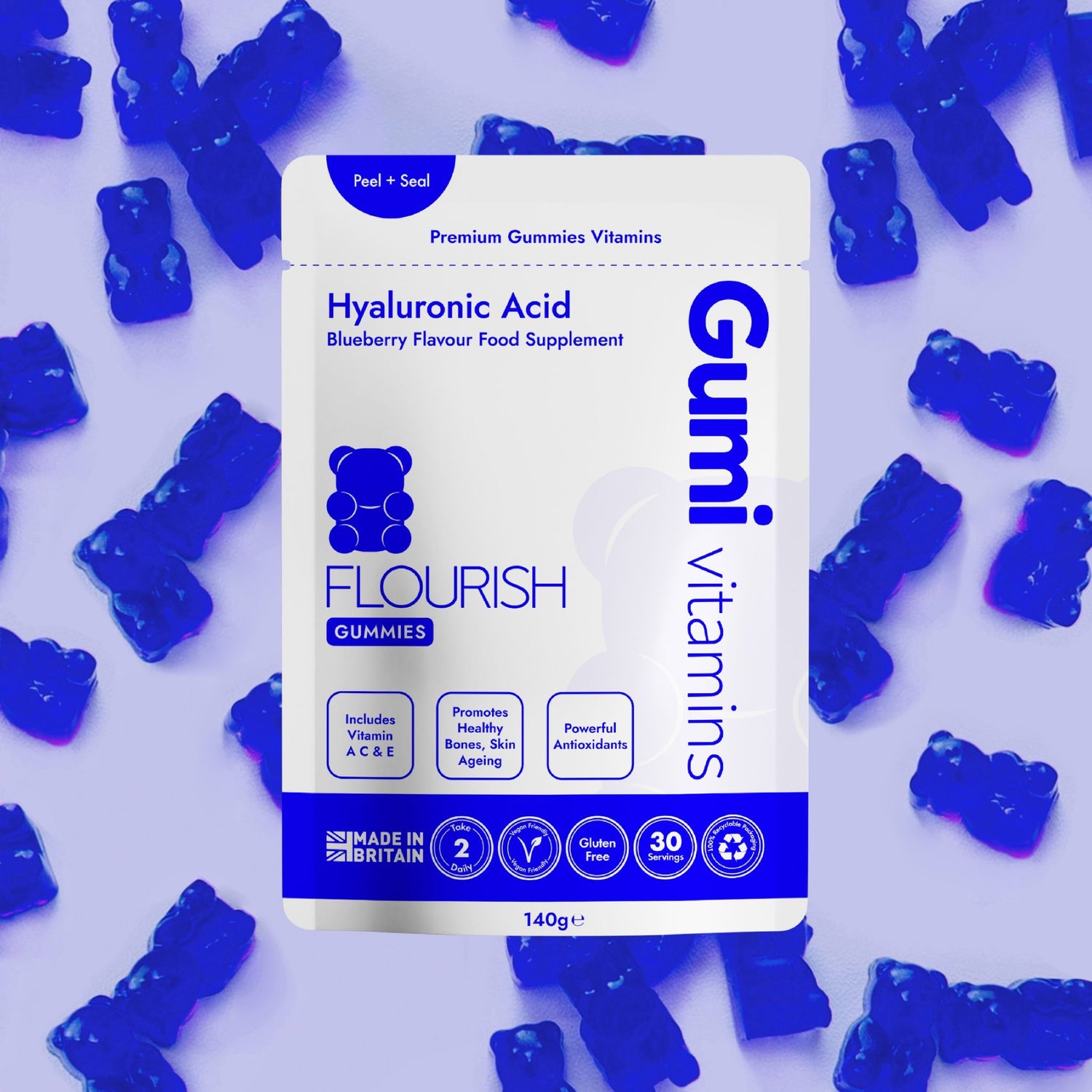 Gumi Vitamins Flourish - Hyaluronic Acid - Welzo